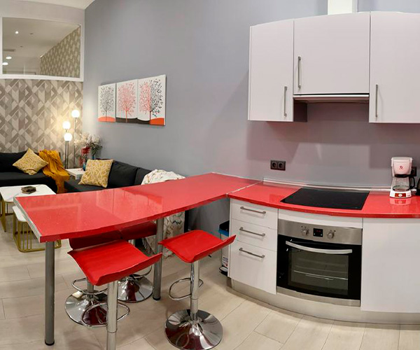 isla de cocina en piso en rota