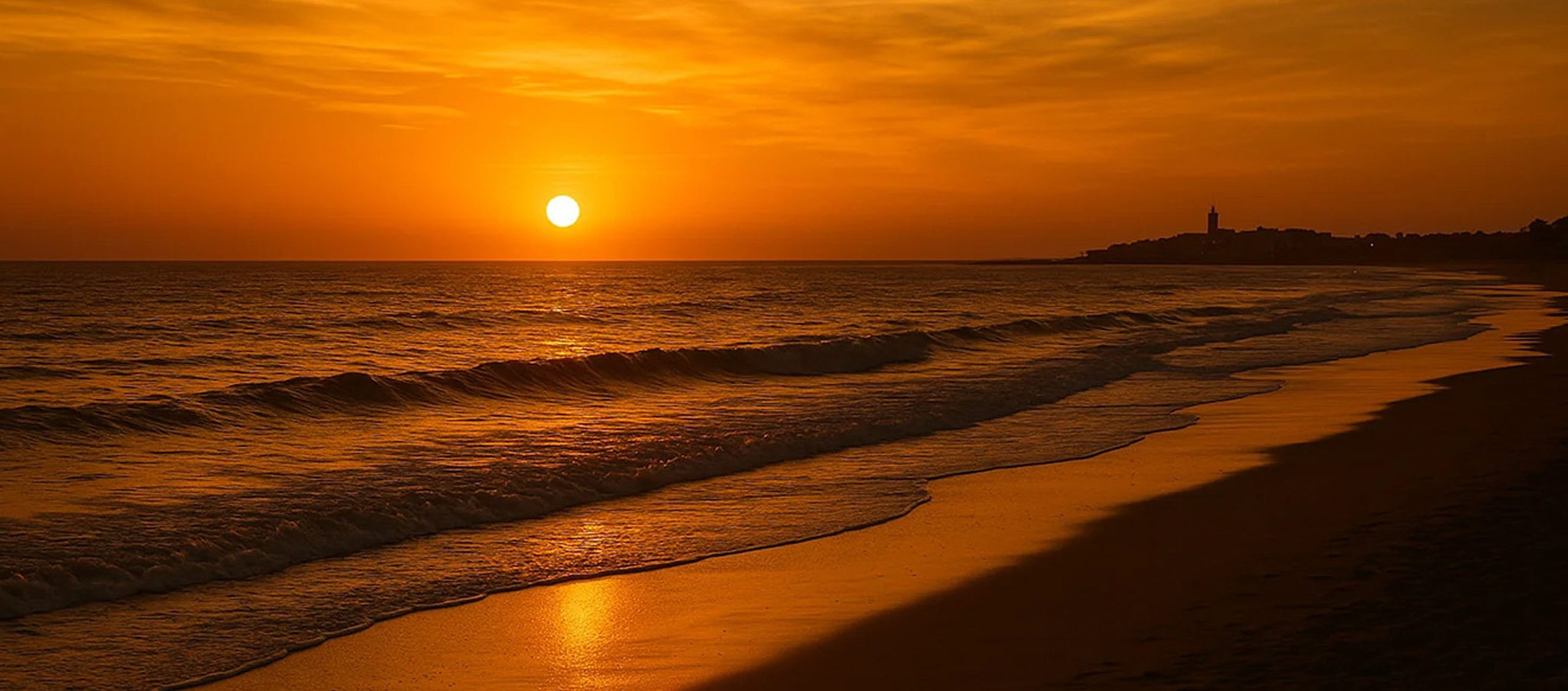 fondo de atardecer de rota