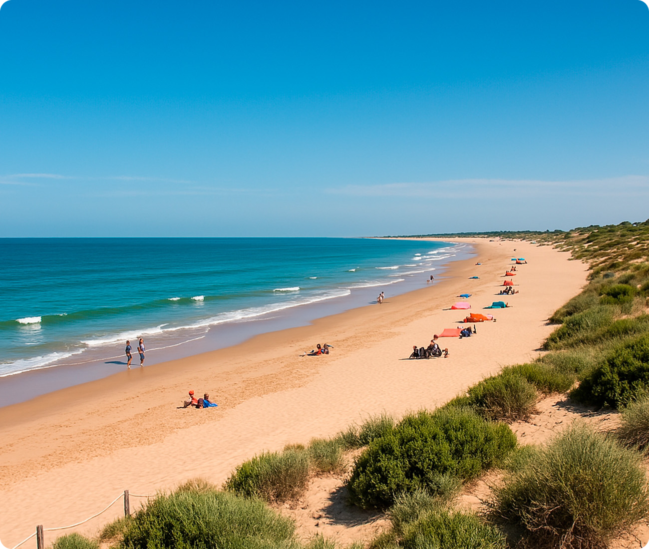 playa de costa ballena en rota